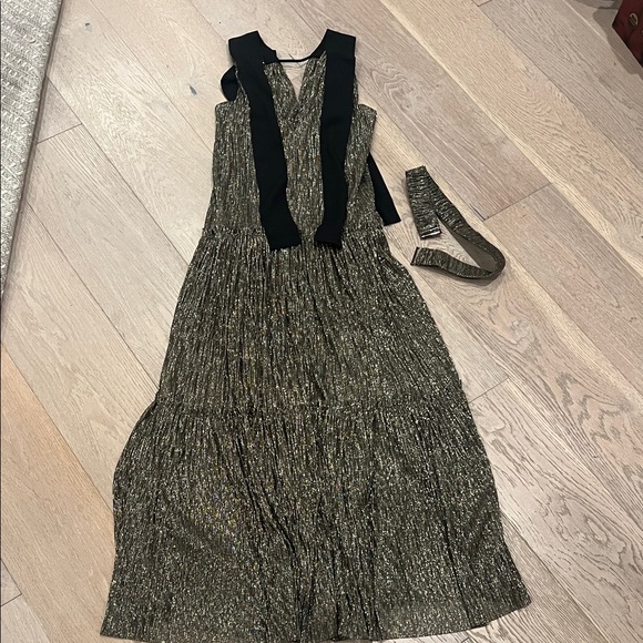 Sabina Musayev Ray Metallic Gold Maxi Dress - Picture 3 of 6